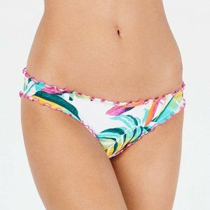 Hula Honey Floral Print Ruffled Cheeky Bikini